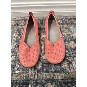 Patagonia Women's Maha Ballet Flats Size 7 Coral Pink Mesh Perforated Leather